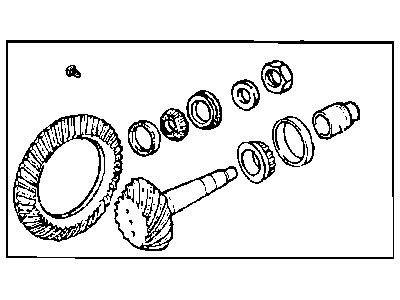 Jeep 68040773AA GEAR KIT Ring And Pinion