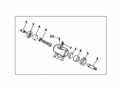1993 Dodge Ram Wagon Wheel Cylinder - V2100525