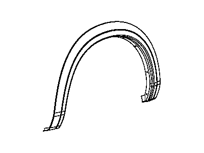 Ram 1TD44DX8AC MOLDING Wheel Opening Flare Rear