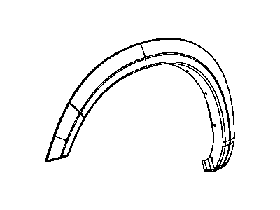 Ram 1TD27DX8AD MOLDING Wheel Opening Flare