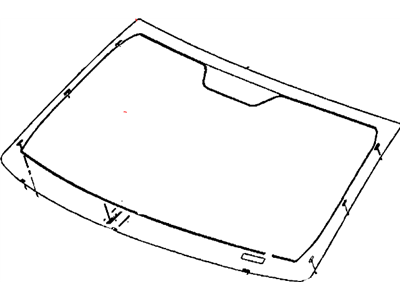 Jeep Windshield - 68223871AA