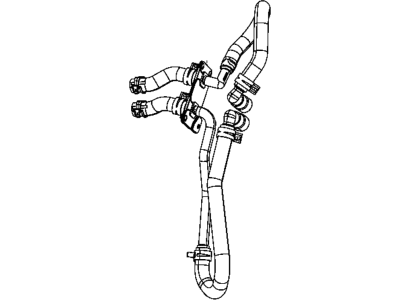 Dodge 55038042AJ HOSE AND TUBE Heater Supply And Return