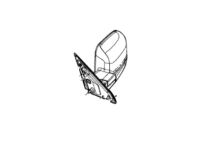 Ram 68080083AD MIRROR Outside Rearview