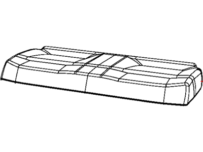 Jeep 1RF87DK2AA COVER Rear Seat Cushion