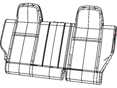 Jeep 1RS38DK2AA COVER Rear Seat Back Right