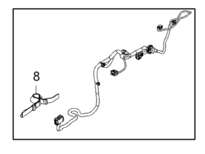 Jeep 68299331AE WIRING Front Door Left