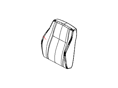 Dodge 1TG25BD3AA COVER Front Seat Back