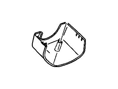 Mopar 5GE40XTMAB Shroud, Black, Upper Outer