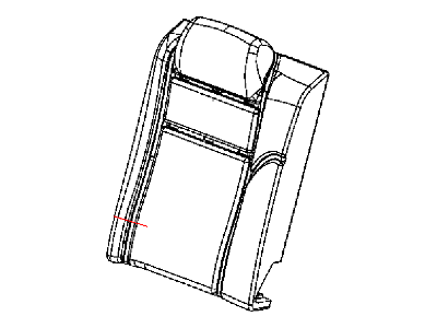 Dodge 1YD50GT5AA COVER Rear Seat Back Right