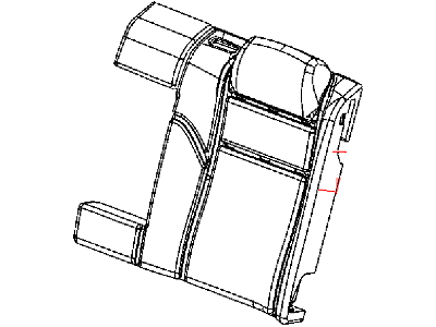 Dodge 1YD51JRRAA COVER Rear Seat Back Left
