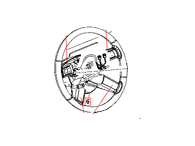 Dodge Magnum Steering Wheel - 1KR911DVAA