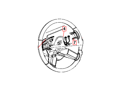 Dodge Magnum Steering Wheel - 1BV031DVAA