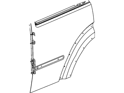 Dodge 55360900AC PANEL Rear Door Outer