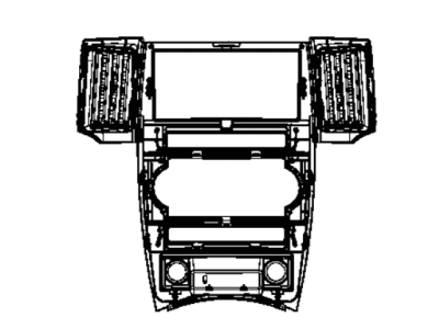 Jeep 68054221AA BEZEL Instrument Panel Center