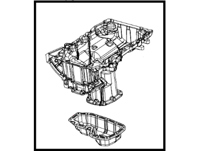 2022 Dodge Challenger Oil Pan - 68051599AE