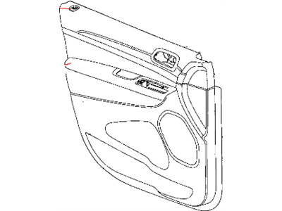 Dodge 1VZ44DX9AA ARMREST Front Door Trim