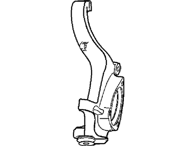 Mopar 52125012AD Knuckle, Front Passenger Side