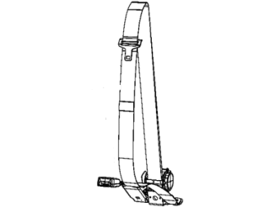 Ram 1XF131U6AA BELT AND RETRACTOR 2nd Row Seat Does Not Include Right Inner Buckle