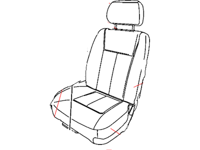 Dodge 1JM731D5AA COVER Front Seat Cushion