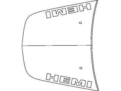 Dodge 68021011AA DECAL Hemi Hood