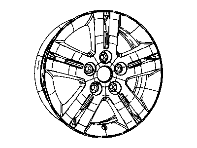 Dodge 1BD59CDMAB WHEEL Aluminum