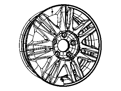 Dodge 4721196AD WHEEL Aluminum