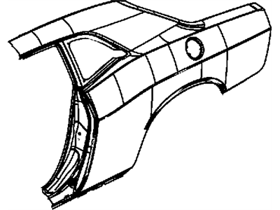 Mopar 68044192AA Reinforcement Bodyside Aperture Rear Inner