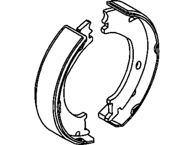 Chrysler 68001472AA SHOE AND LINING KIT Parking Brake