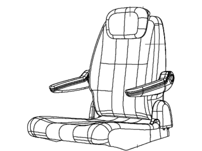 Ram 5SU11BD1AA COVER AND PAD Seat Back