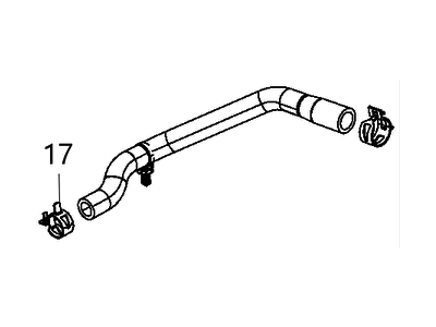 Jeep 68092947AA HOSE Oil Cooler Outlet Includes Clamps