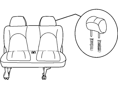 2002 Dodge Caravan Seat Cushion - UE732L5AB