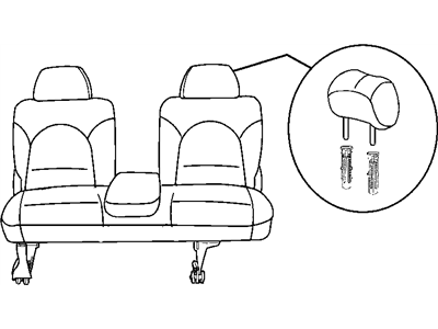 2002 Dodge Caravan Seat Cushion - UE732T5AB