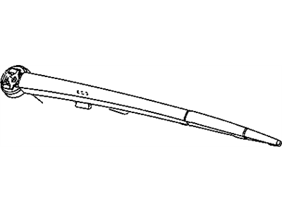 Mopar 5139835AC Wiper Blade, Rear