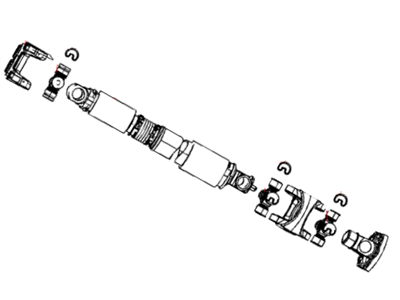 Dodge 52123202AC SHAFT Drive Front