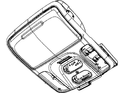 Chrysler XX931W1AA HOUSING Overhead Console