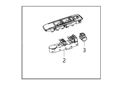 Jeep Renegade Power Window Switch - 6VN27LXHAA
