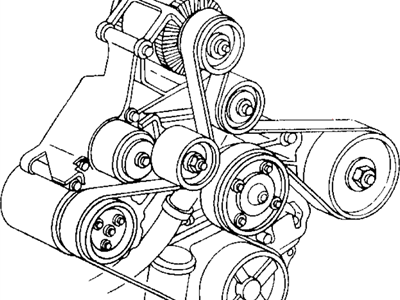 Dodge 53041116 BELT Accessory Drive without Air Conditioning