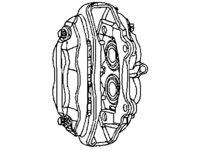 Dodge 68496985AA CALIPER ASSEMBLY Disc Brake Front Includes Pistons and Seal Boots
