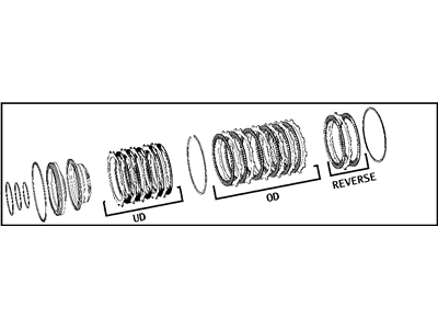 Dodge 5013090AI CLUTCH KIT Automatic Transmission Input