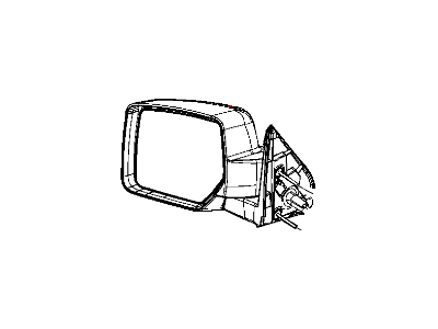 2011 Jeep Liberty Car Mirror - 57010098AE