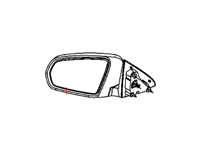 2014 Chrysler 200 Car Mirror - 1YA381BUAB