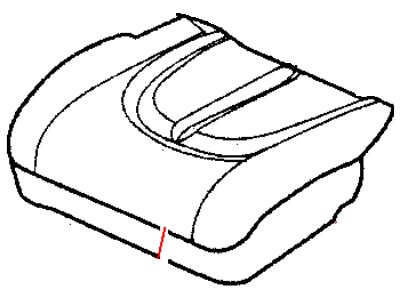 Dodge UT541L5AA COVER Front Seat Cushion Driver