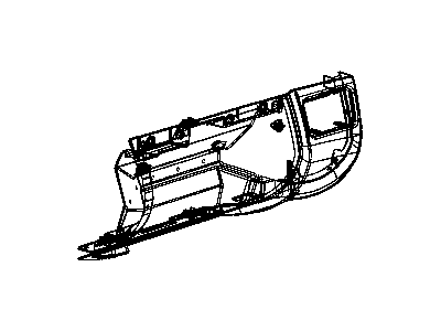 Chrysler XZ98ARKAA HOUSING Glove Box