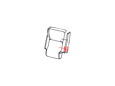 Jeep 1DU481D5AA COVER Rear Seat Back 20% Center Back Cover