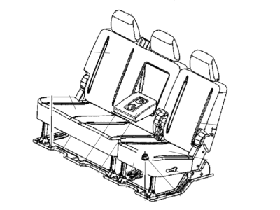 Ram 6XL38BD3AA COVER Rear Seat Cushion Right