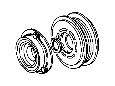 Jeep 5016376AA PULLEY A/C Compressor