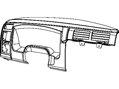 Ram 1CZ68XDVAA BEZEL Instrument Cluster