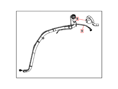 Jeep Fuel Filler Neck - 52124611AF