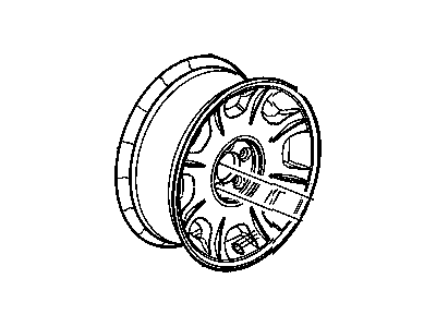 Dodge 1CG57PAKAA WHEEL Aluminum