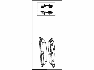 Mopar 68209532AA Pad Kit Front Disc Brake Includes Clips